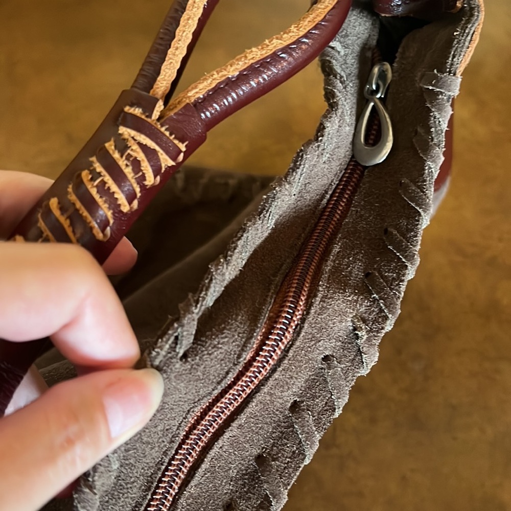 Brown Suede Hobo Bag - Picture 12 of 12